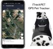 Affordable Pet Surveillance System GSM Rechargeable Collar GPS Tracking for Dogs Size:L